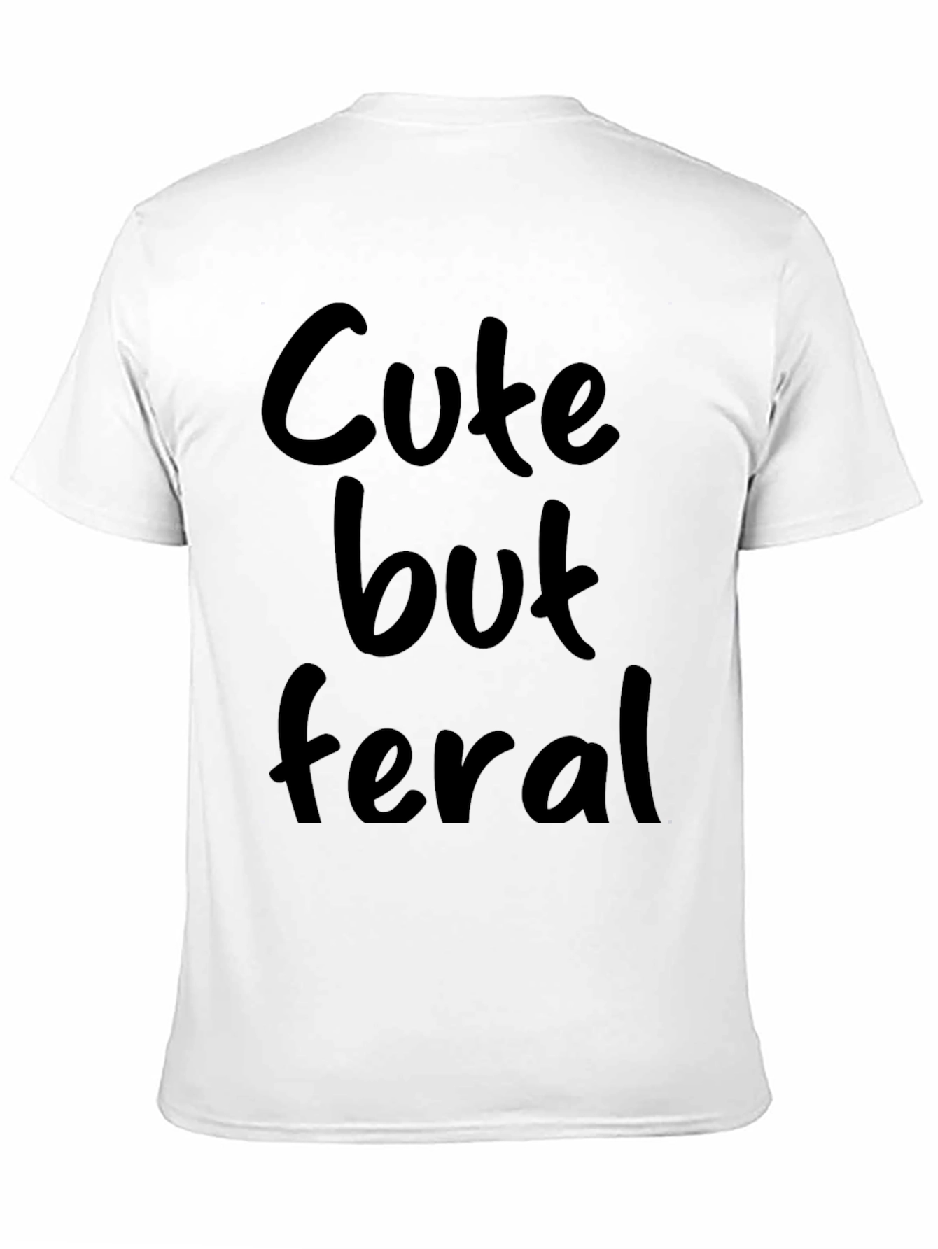 Cute But Feral Black Graphic Tee