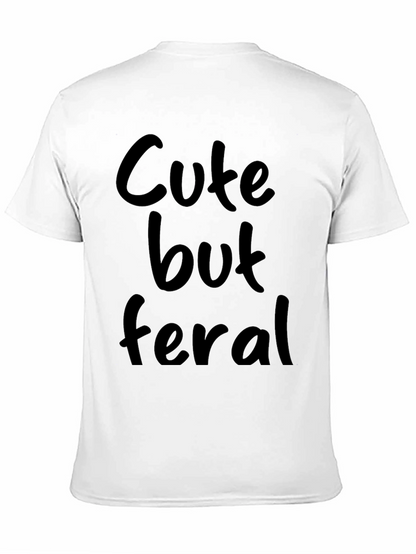 Cute But Feral Black Graphic Tee