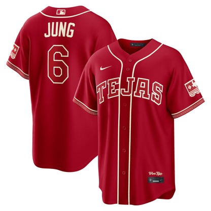Josh Jung Texas Rangers Nike 2026 City Connect Stadium Jersey - Red