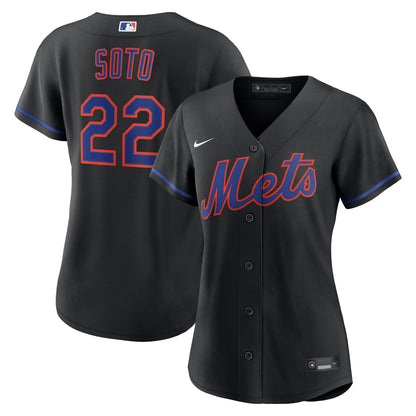 Juan Soto New York Mets Nike Women's Alternate Replica Jersey - Black