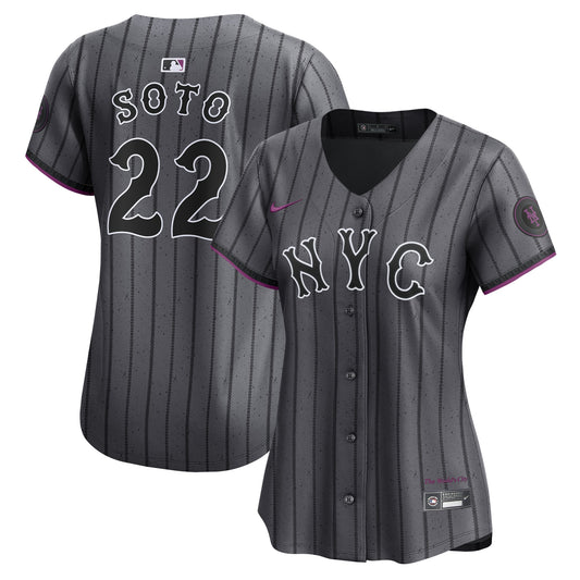 Juan Soto New York Mets Nike Women's City Connect Limited Jersey - Gray