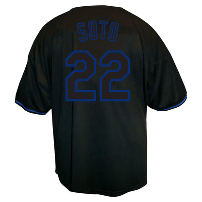 Juan Soto New York Mets Profile Big &amp;amp; Tall Pop Fashion Jersey - Black