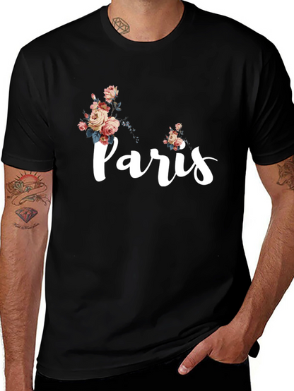 Paris Floral Graphic T-Shirt