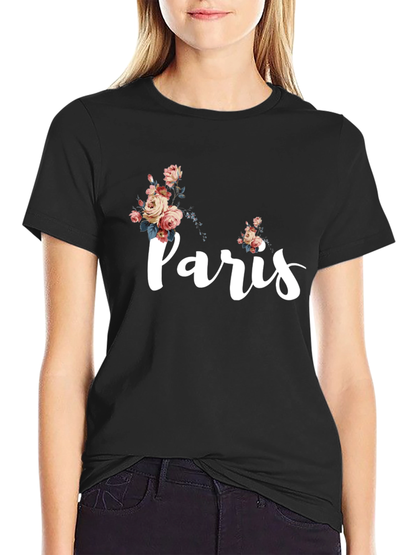 Paris Floral Graphic T-Shirt