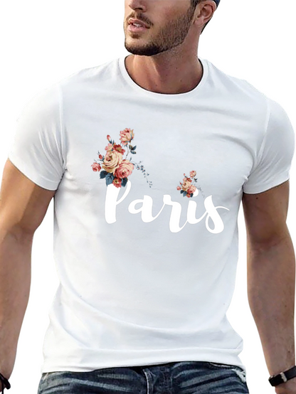 Paris Floral Graphic T-Shirt