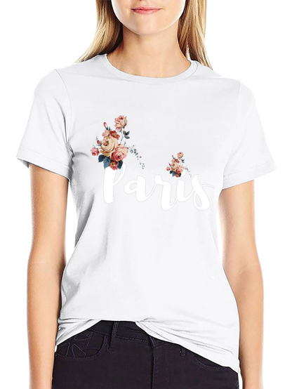 Paris Floral Graphic T-Shirt