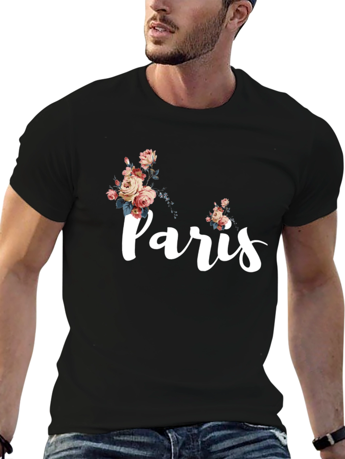 Paris Floral Graphic T-Shirt