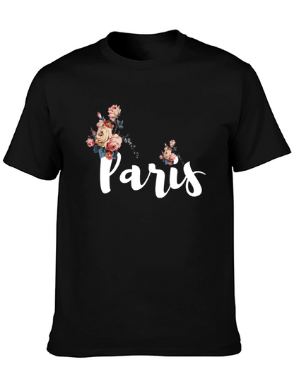 Paris Floral Graphic T-Shirt
