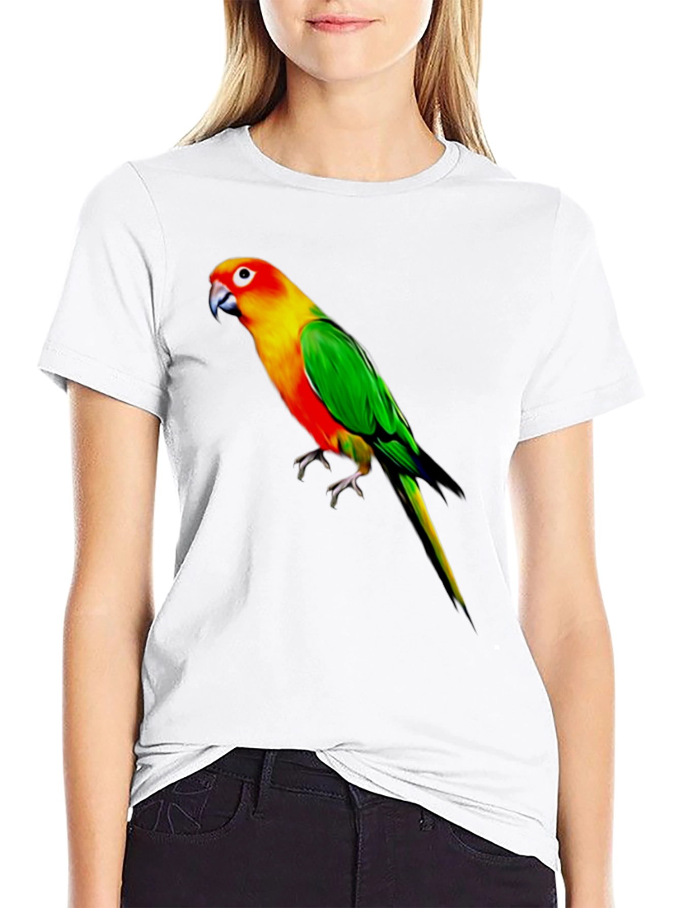Parrot Graphic Black T-Shirt