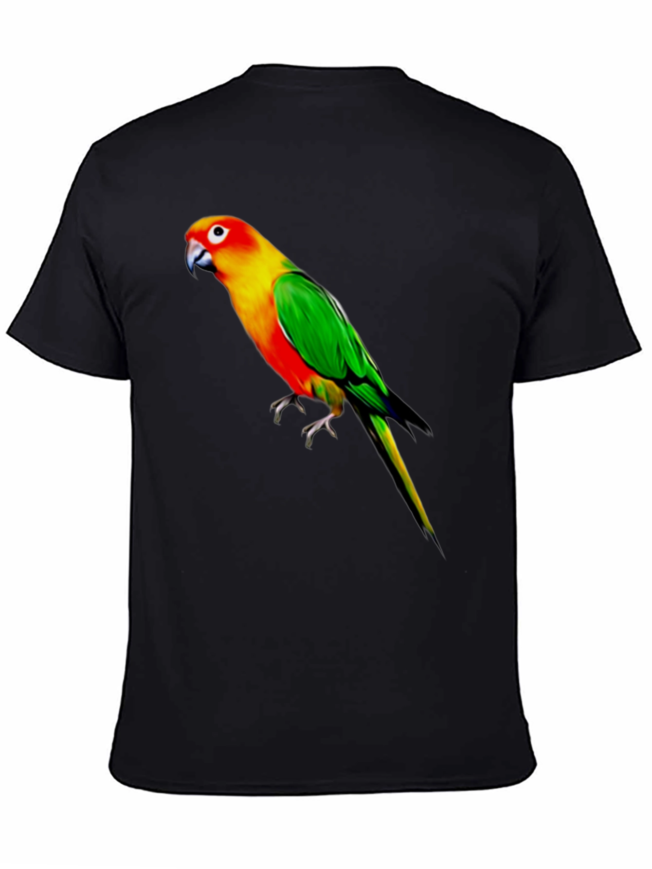 Parrot Graphic Black T-Shirt