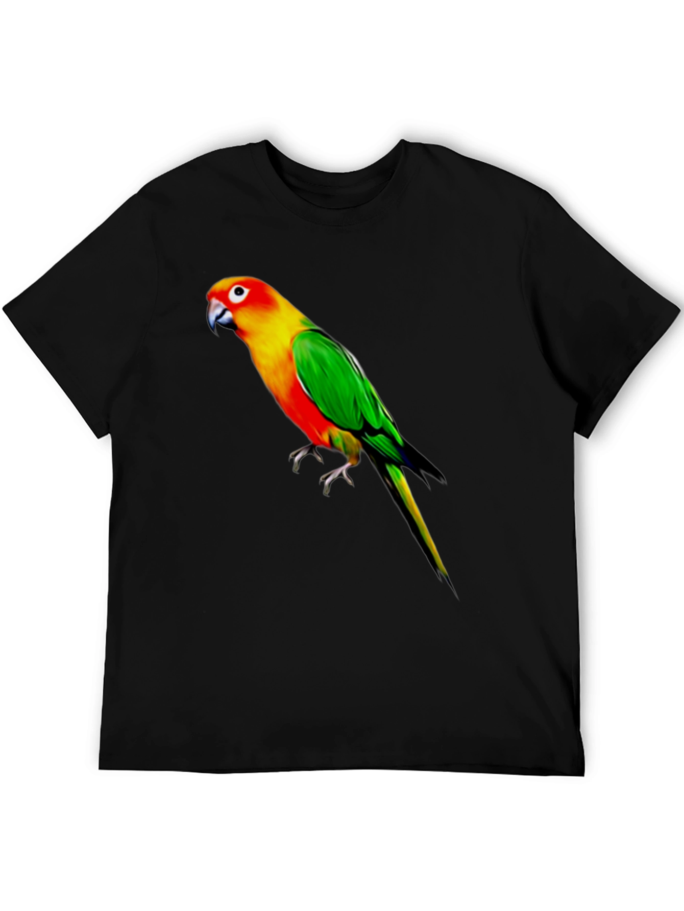 Parrot Graphic Black T-Shirt