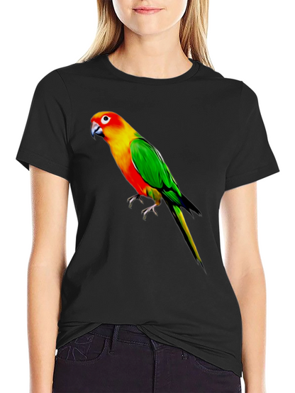 Parrot Graphic Black T-Shirt