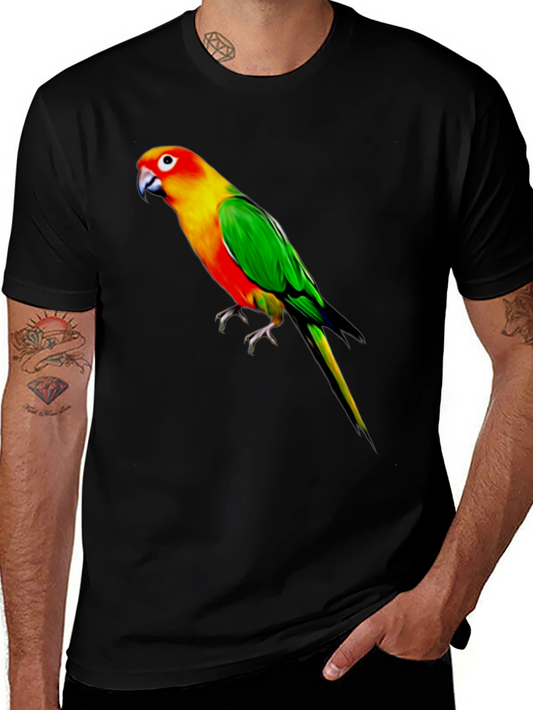 Parrot Graphic Black T-Shirt