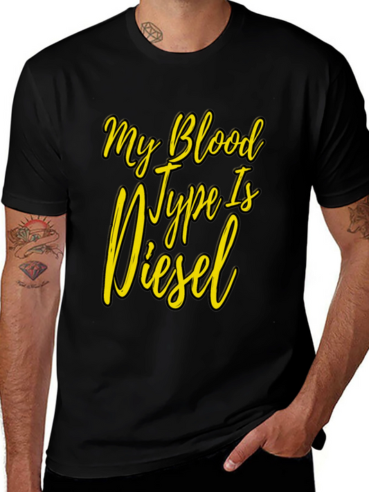 My Blood Type Is Diesel Graphic Tee