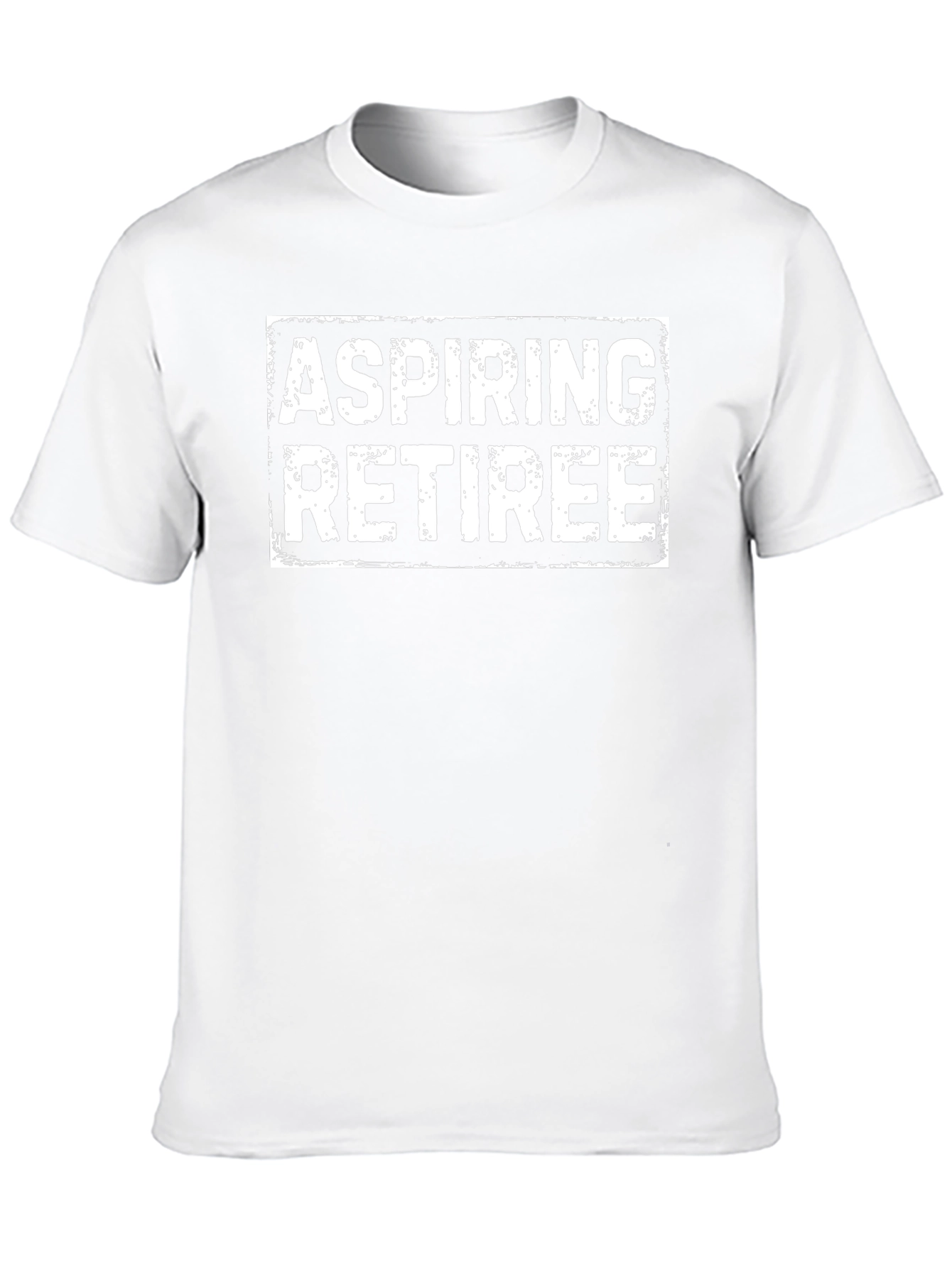 Aspiring Retiree Graphic Tee - Black Crew Neck T-Shirt