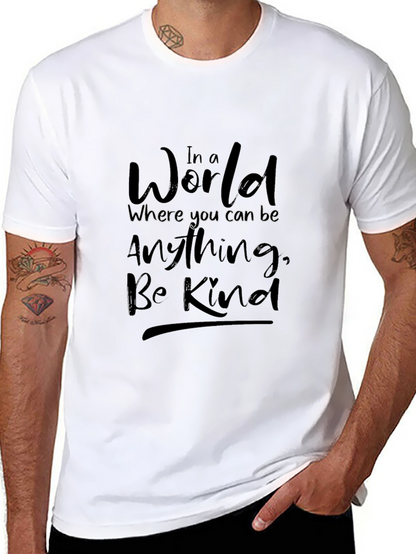 In a World Be Kind Black T-Shirt