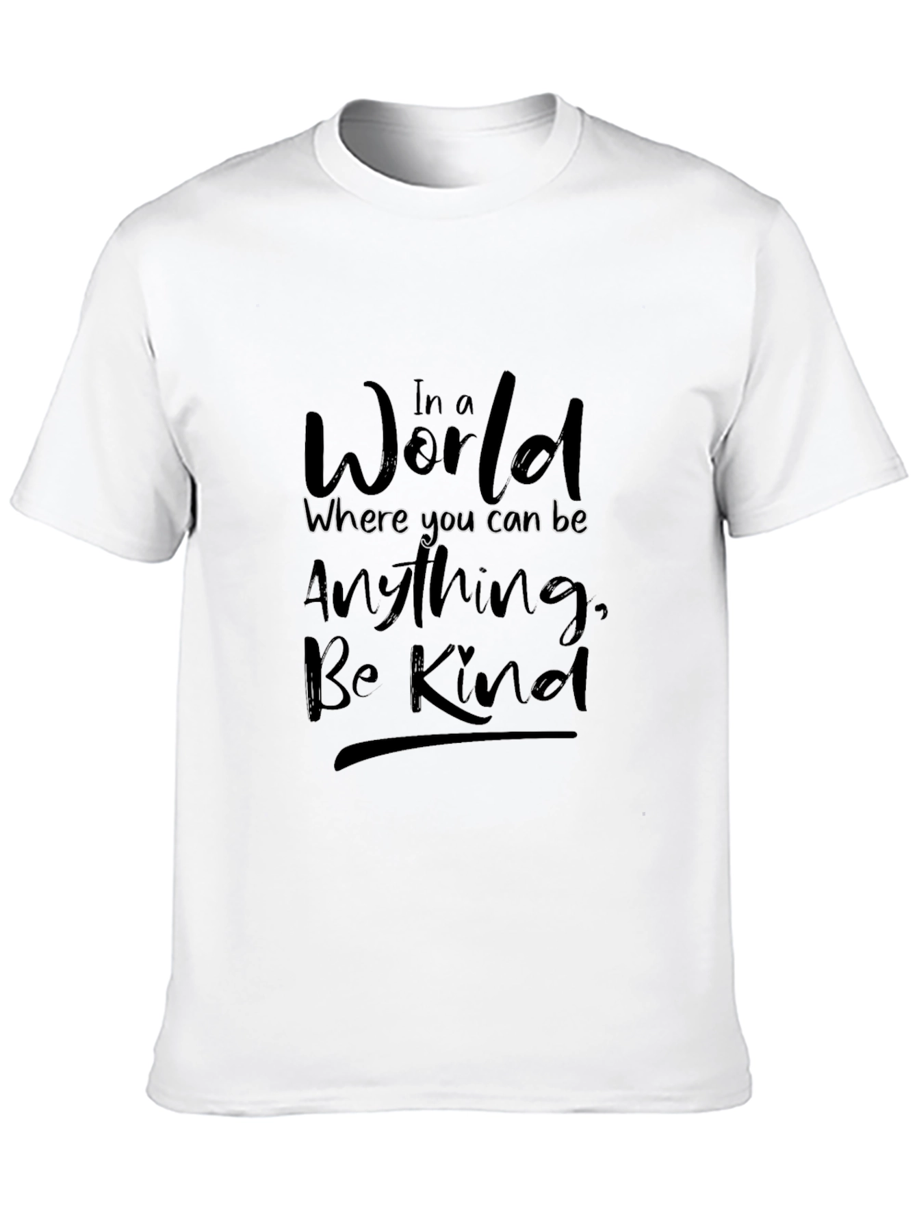 In a World Be Kind Black T-Shirt