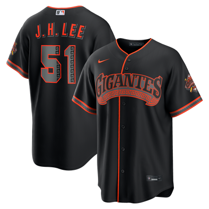 Jung Hoo Lee San Francisco Giants Nike Alternate Stadium Jersey - Black