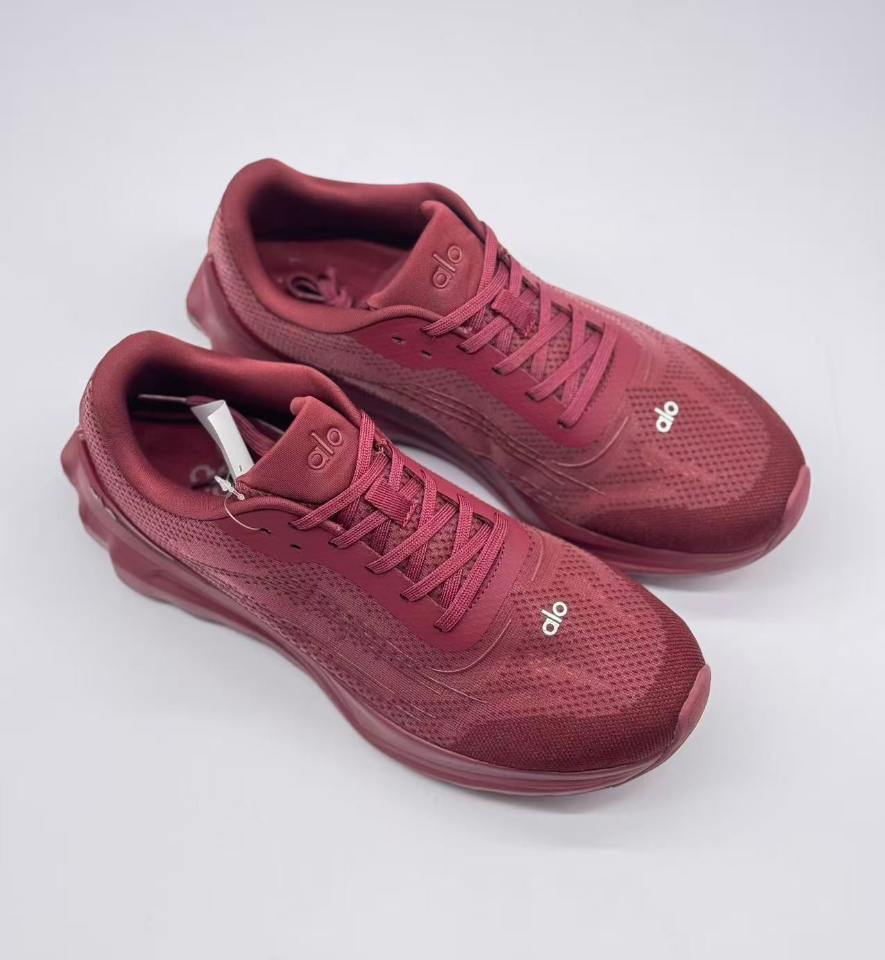 ALO running Wine red shoes