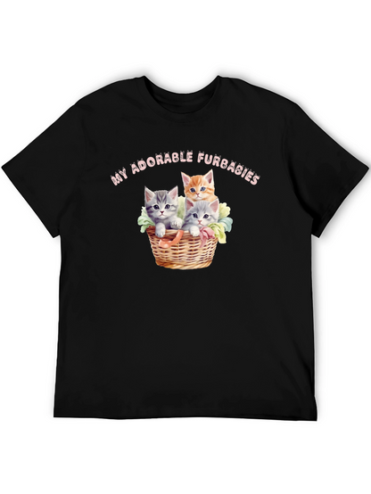 Adorable Furbabies T-Shirt - Cute Kitten Design