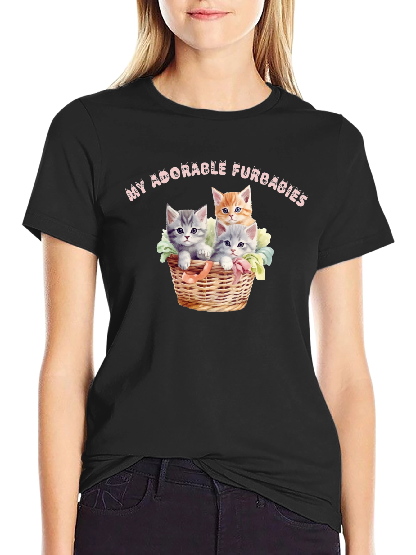 Adorable Furbabies T-Shirt - Cute Kitten Design