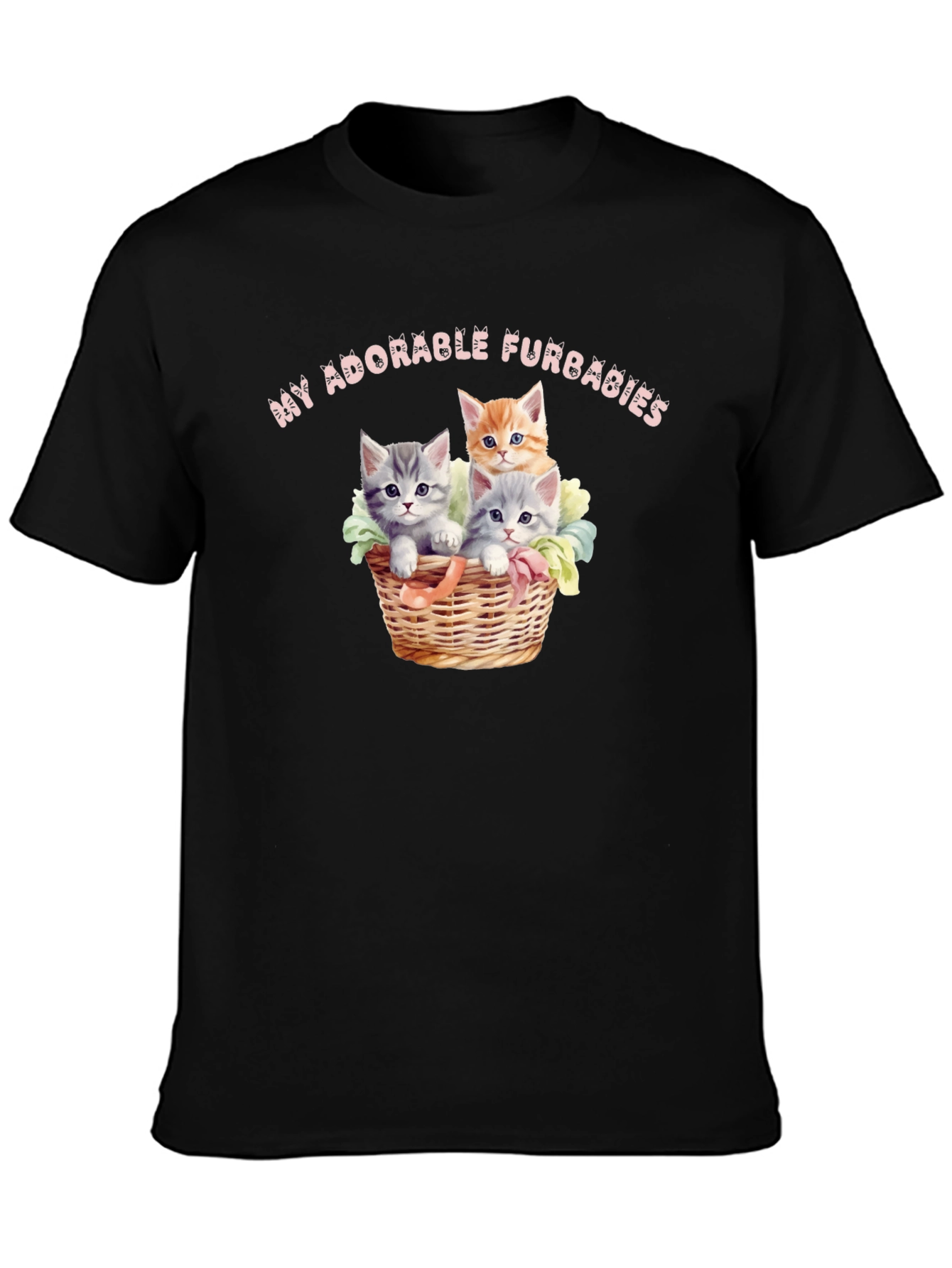 Adorable Furbabies T-Shirt - Cute Kitten Design