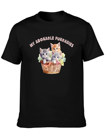 Adorable Furbabies T-Shirt - Cute Kitten Design