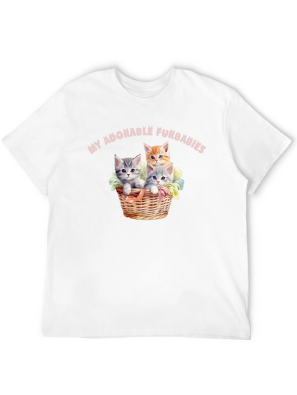 Adorable Furbabies T-Shirt - Cute Kitten Design