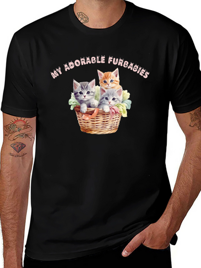 Adorable Furbabies T-Shirt - Cute Kitten Design