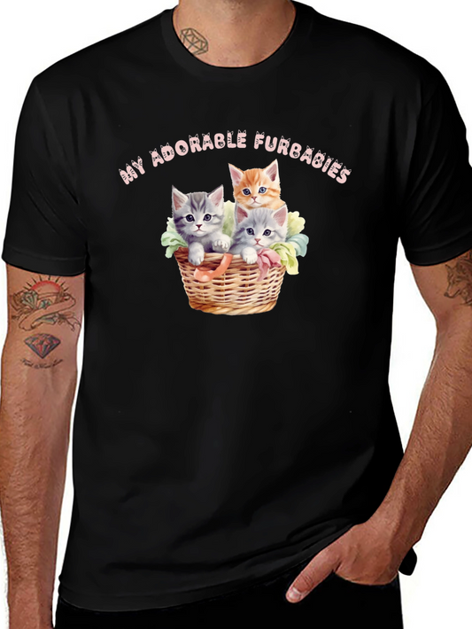 Adorable Furbabies T-Shirt - Cute Kitten Design