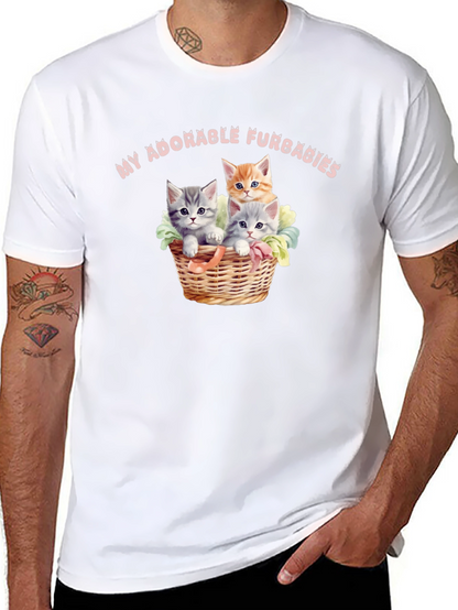 Adorable Furbabies T-Shirt - Cute Kitten Design