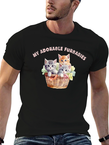 Adorable Furbabies T-Shirt - Cute Kitten Design