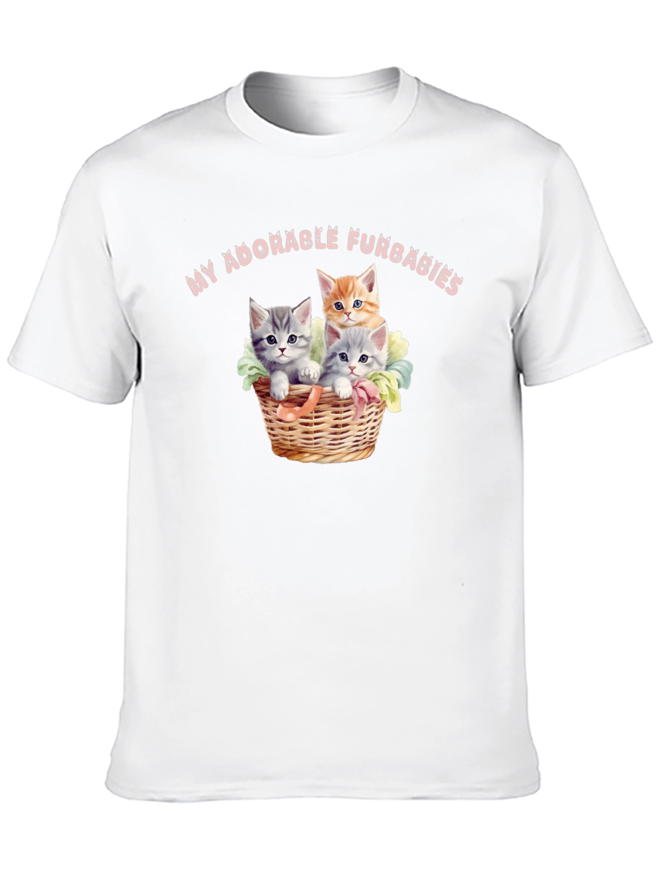 Adorable Furbabies T-Shirt - Cute Kitten Design