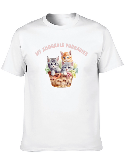 Adorable Furbabies T-Shirt - Cute Kitten Design