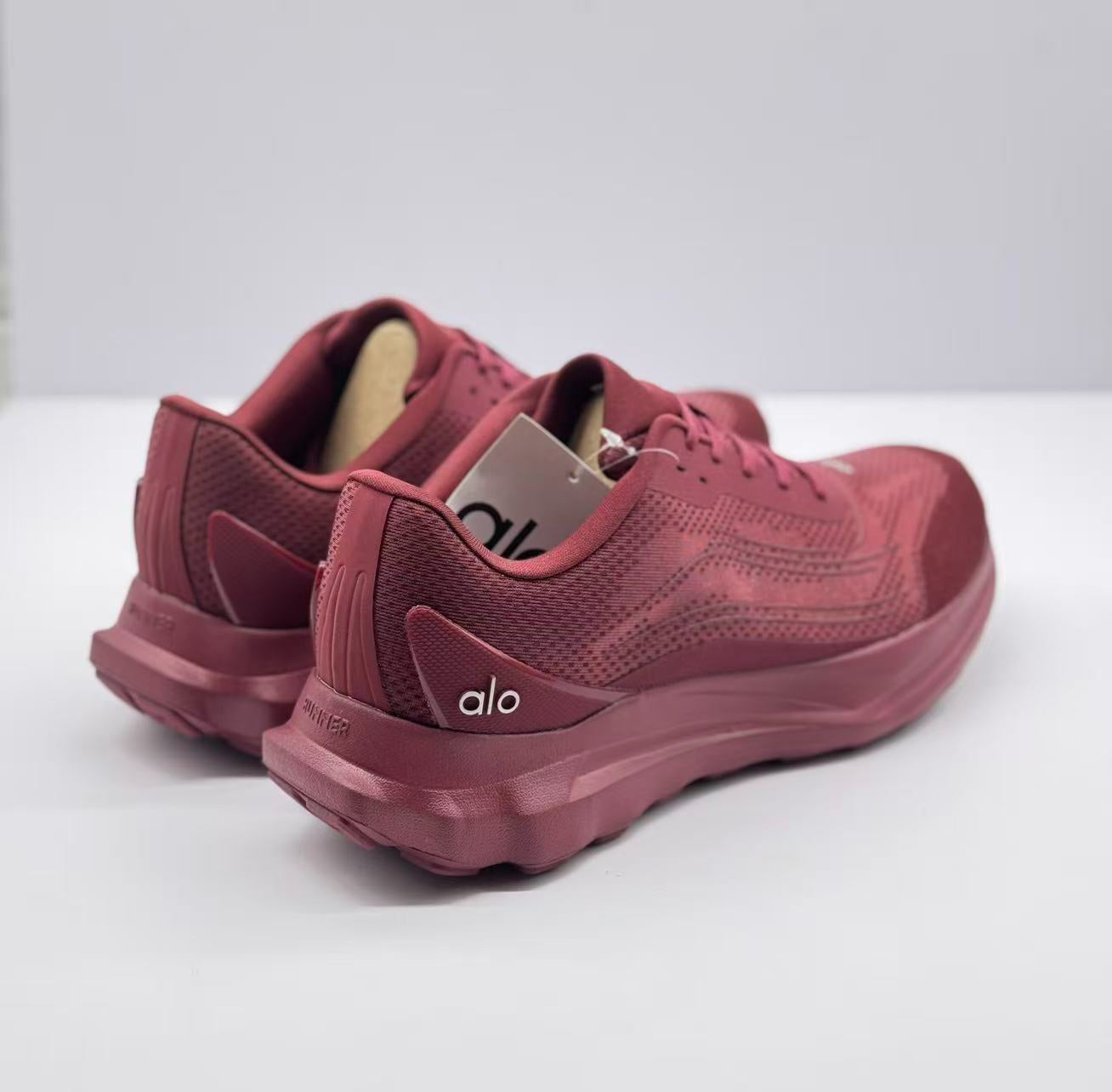 ALO running Wine red shoes