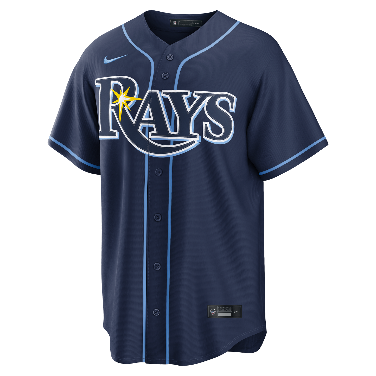 Junior Caminero Tampa Bay Rays Nike Road Replica Jersey - Navy