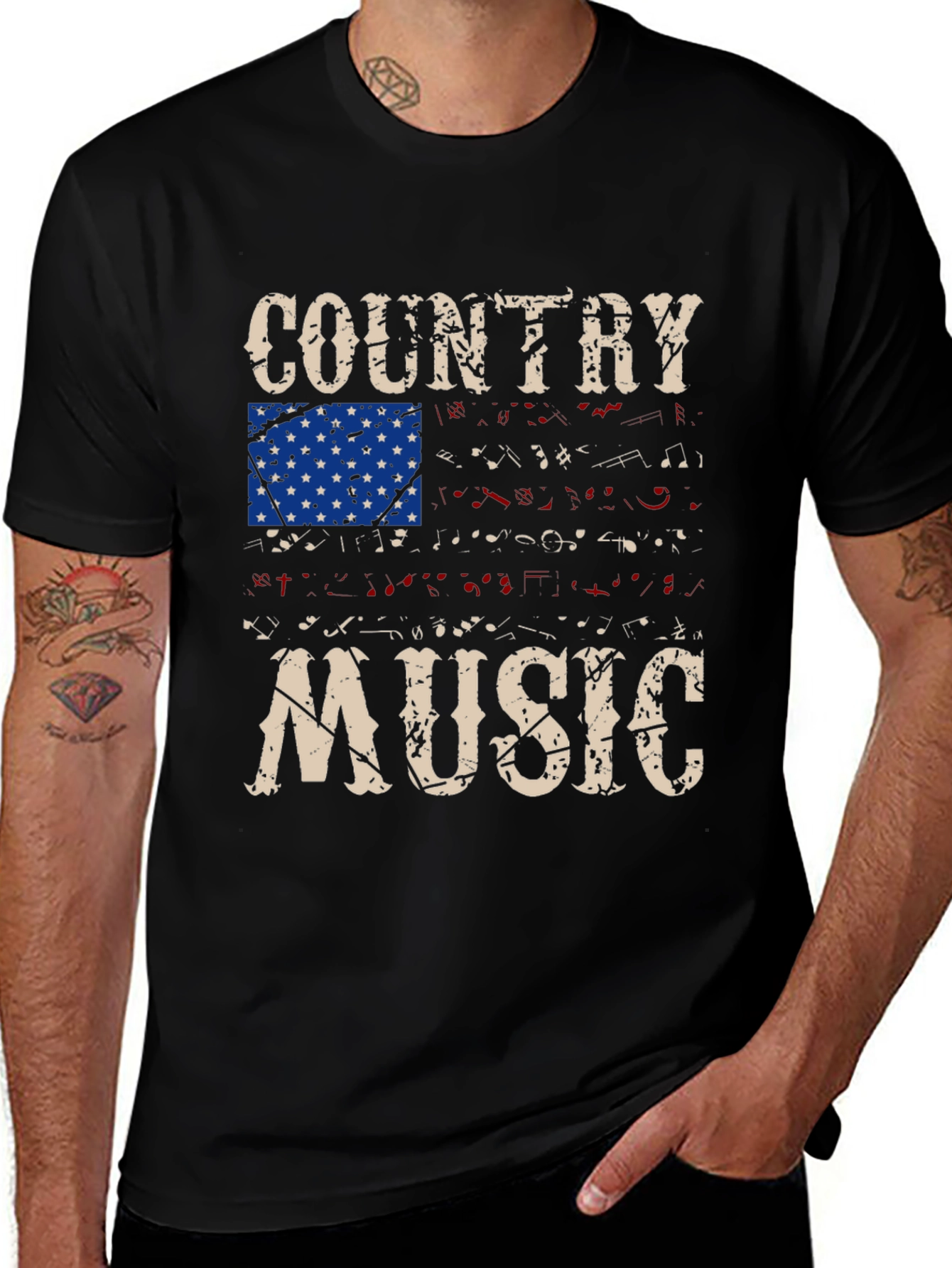 Country Music Flag Graphic Tee