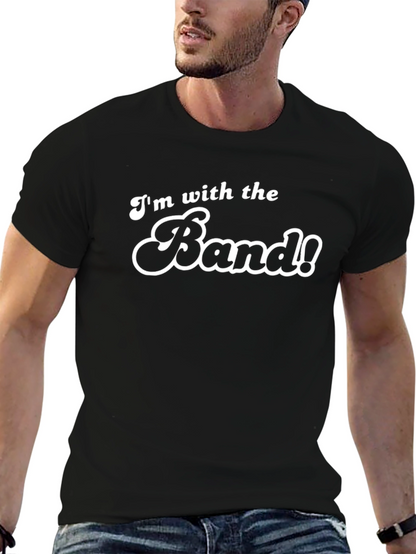 Im With The Band! Black Graphic Tee