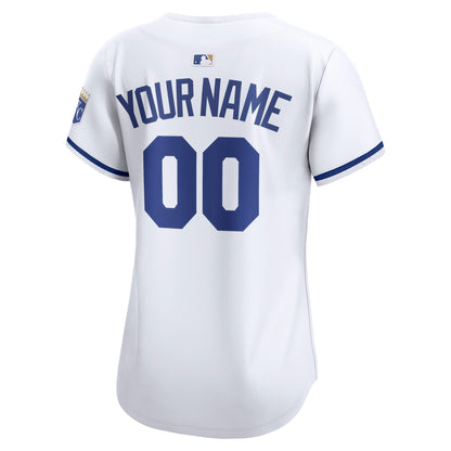 Kansas City Royals Nike Women's Home Limited Custom Jersey - White
