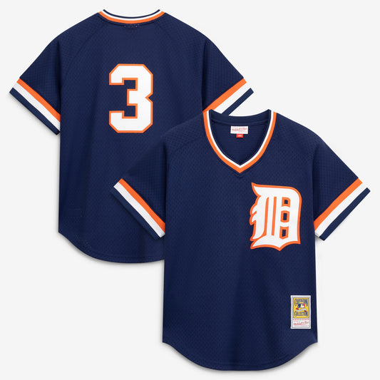 Alan Trammell Detroit Tigers Mitchell &amp;amp; Ness Authentic Batting Practice Jersey - Navy