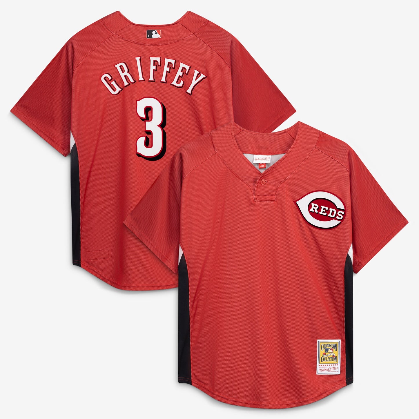 Ken Griffey Jr. Cincinnati Reds Mitchell &amp;amp; Ness Authentic Batting Practice Jersey - Red