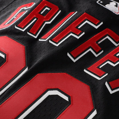 Ken Griffey Jr. Cincinnati Reds Mitchell &amp;amp; Ness Big &amp;amp; Tall Cooperstown Mesh Batting Practice Jersey - Black