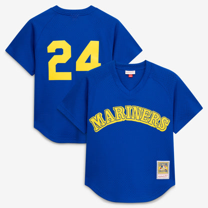 Ken Griffey Jr. Seattle Mariners Mitchell &amp;amp; Ness Authentic Batting Practice Jersey - Royal