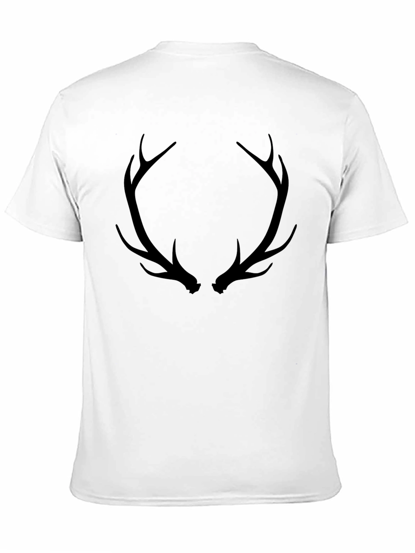 Antler Graphic Black T-Shirt - Mens Casual Tee