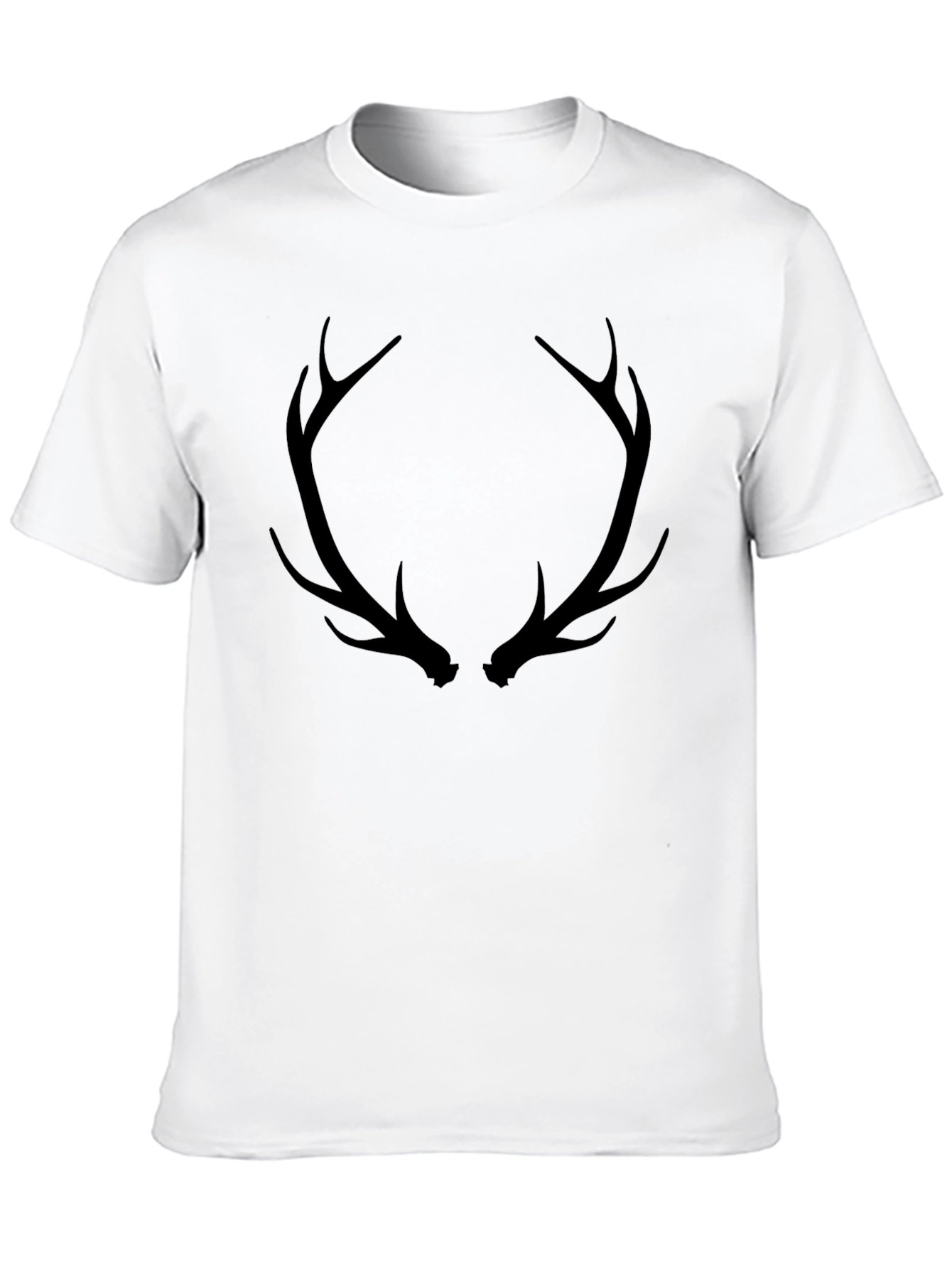 Antler Graphic Black T-Shirt - Mens Casual Tee