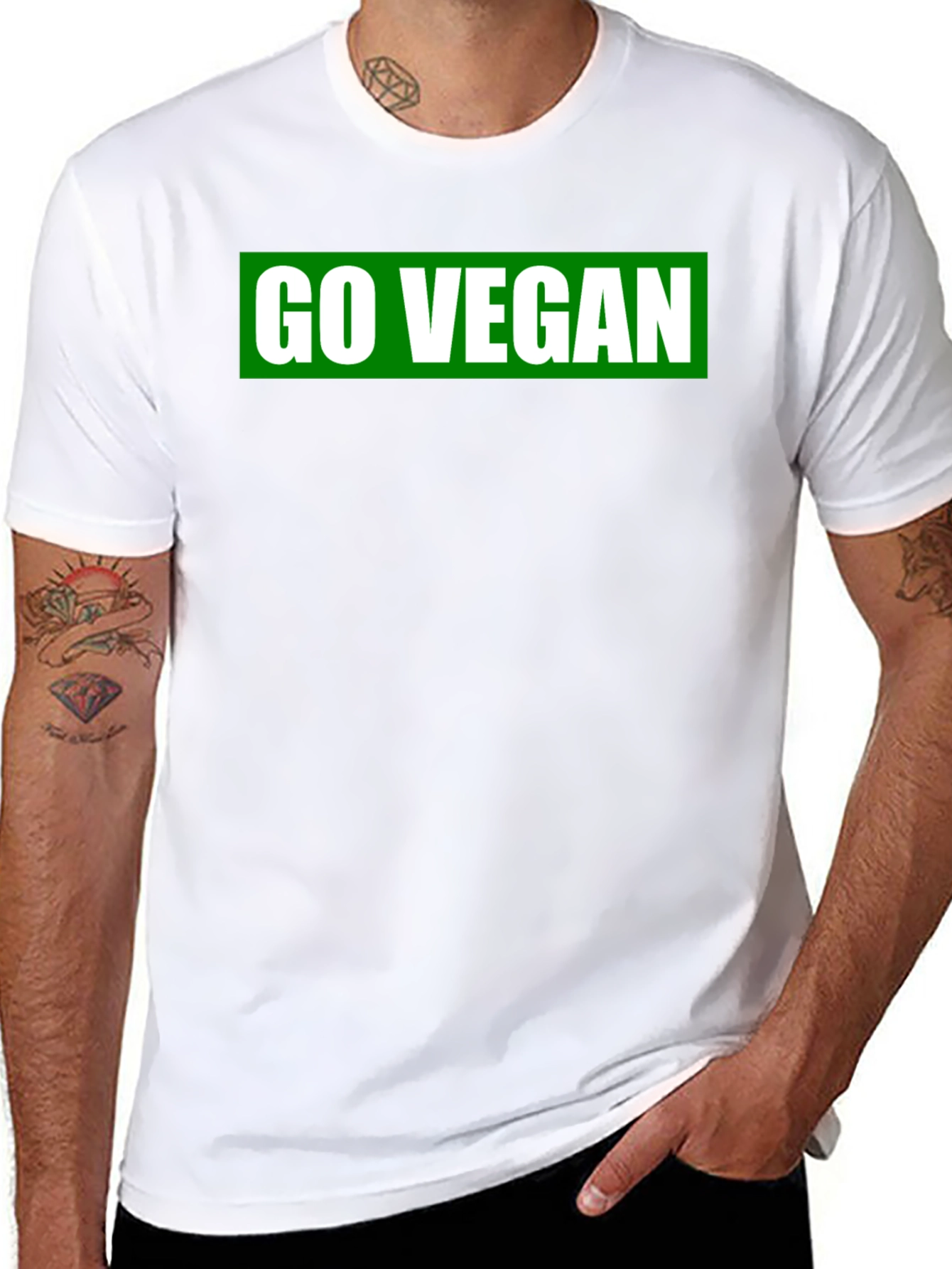 Go Vegan Black T-Shirt