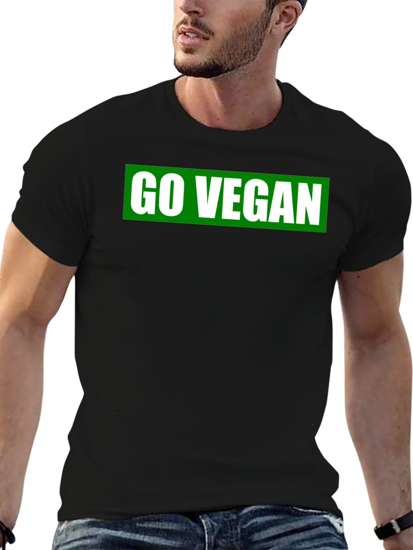 Go Vegan Black T-Shirt