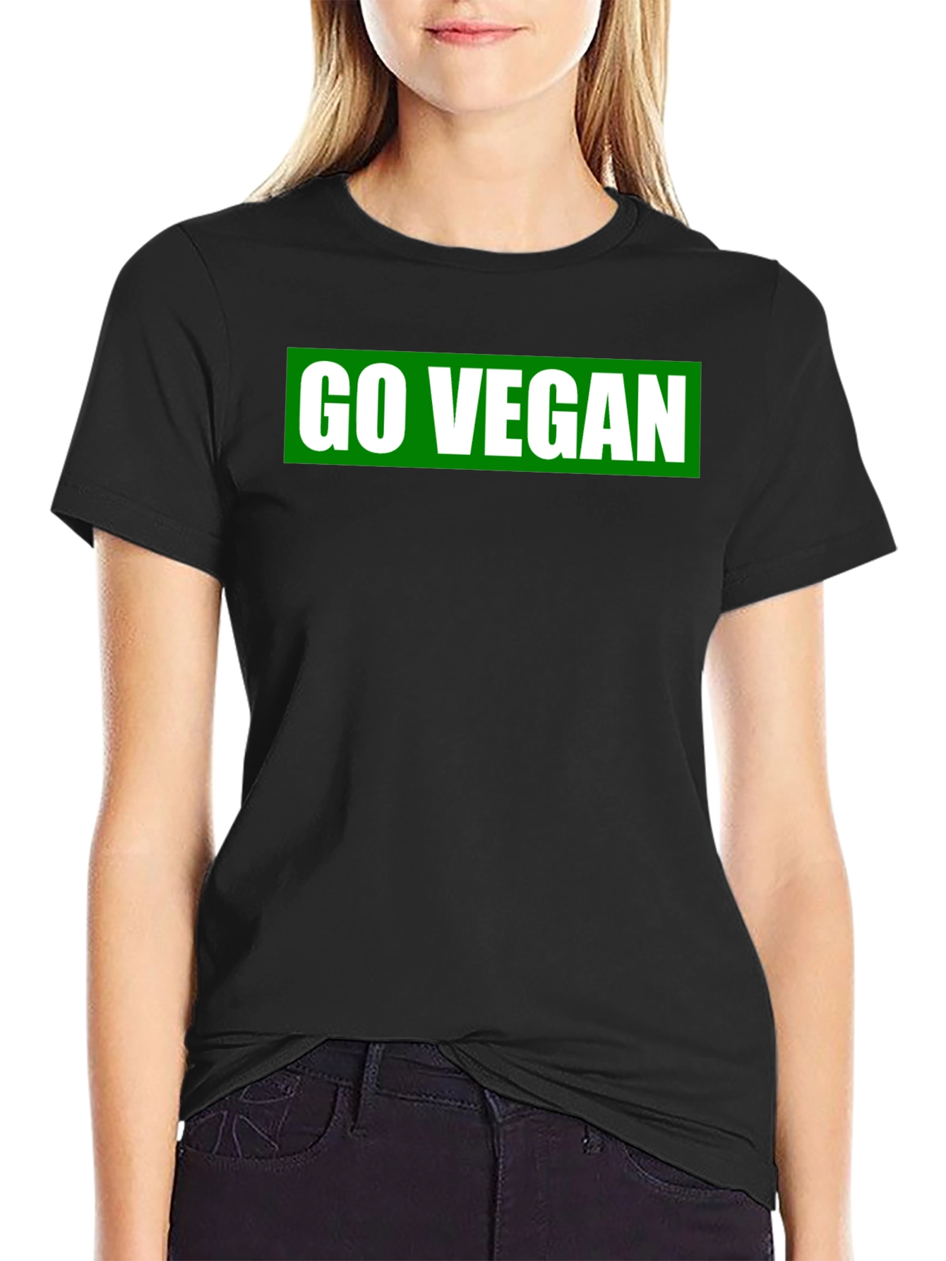 Go Vegan Black T-Shirt