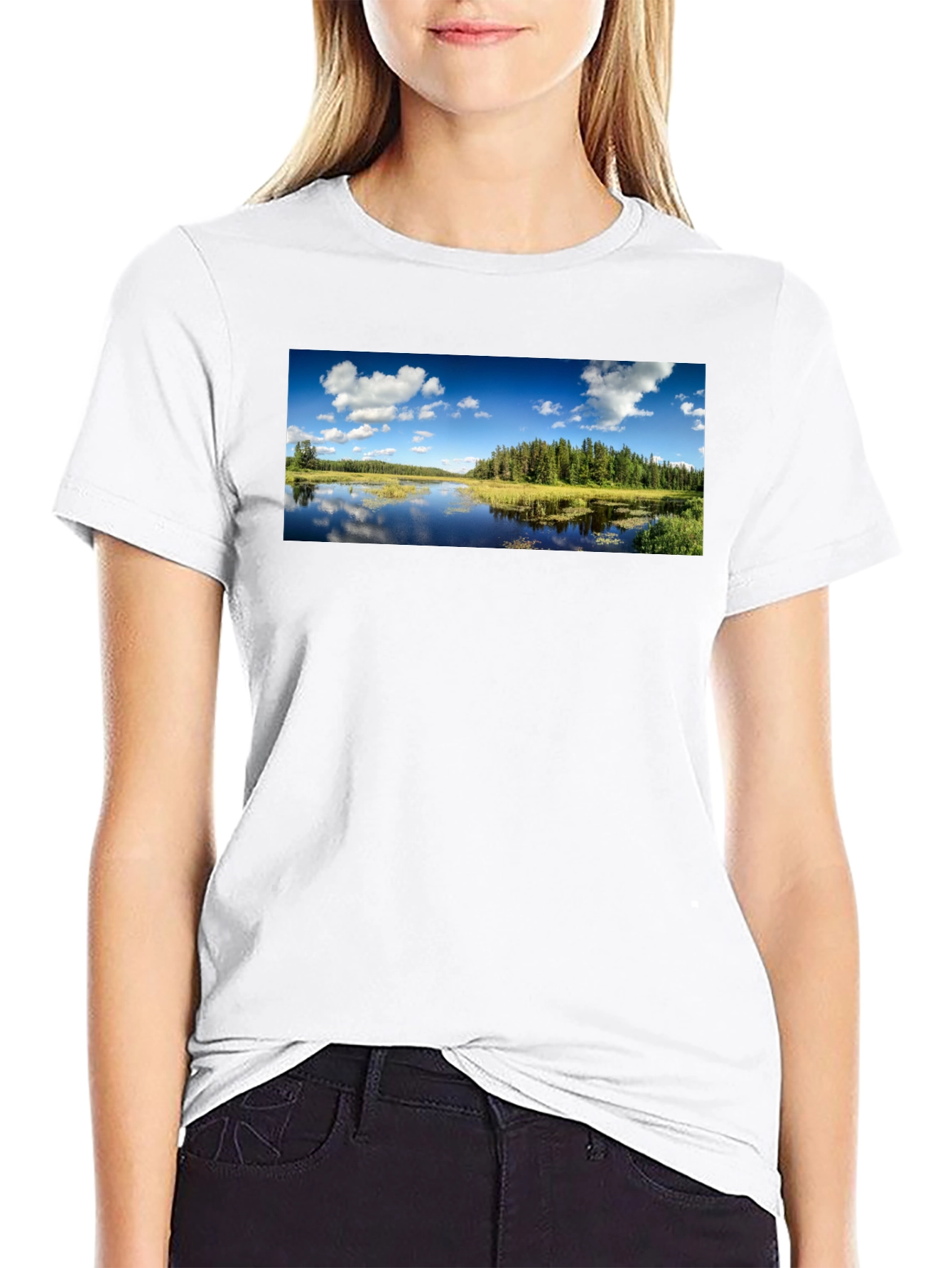 Scenic Lake T-Shirt - Nature Lover Apparel