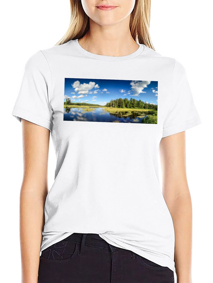 Scenic Lake T-Shirt - Nature Lover Apparel